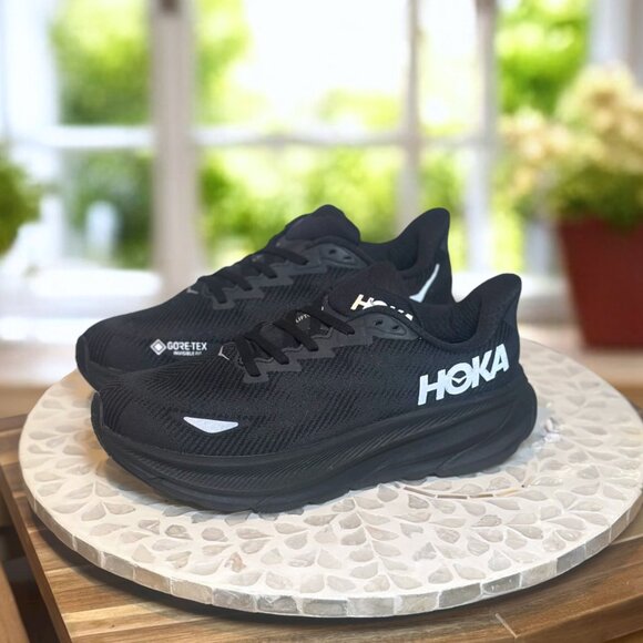 HOKA Clifton 9 GTX Supportive GORE-TEX Waterproof Running Shoes Women’s 7.5 NEW - Picture 4 of 13